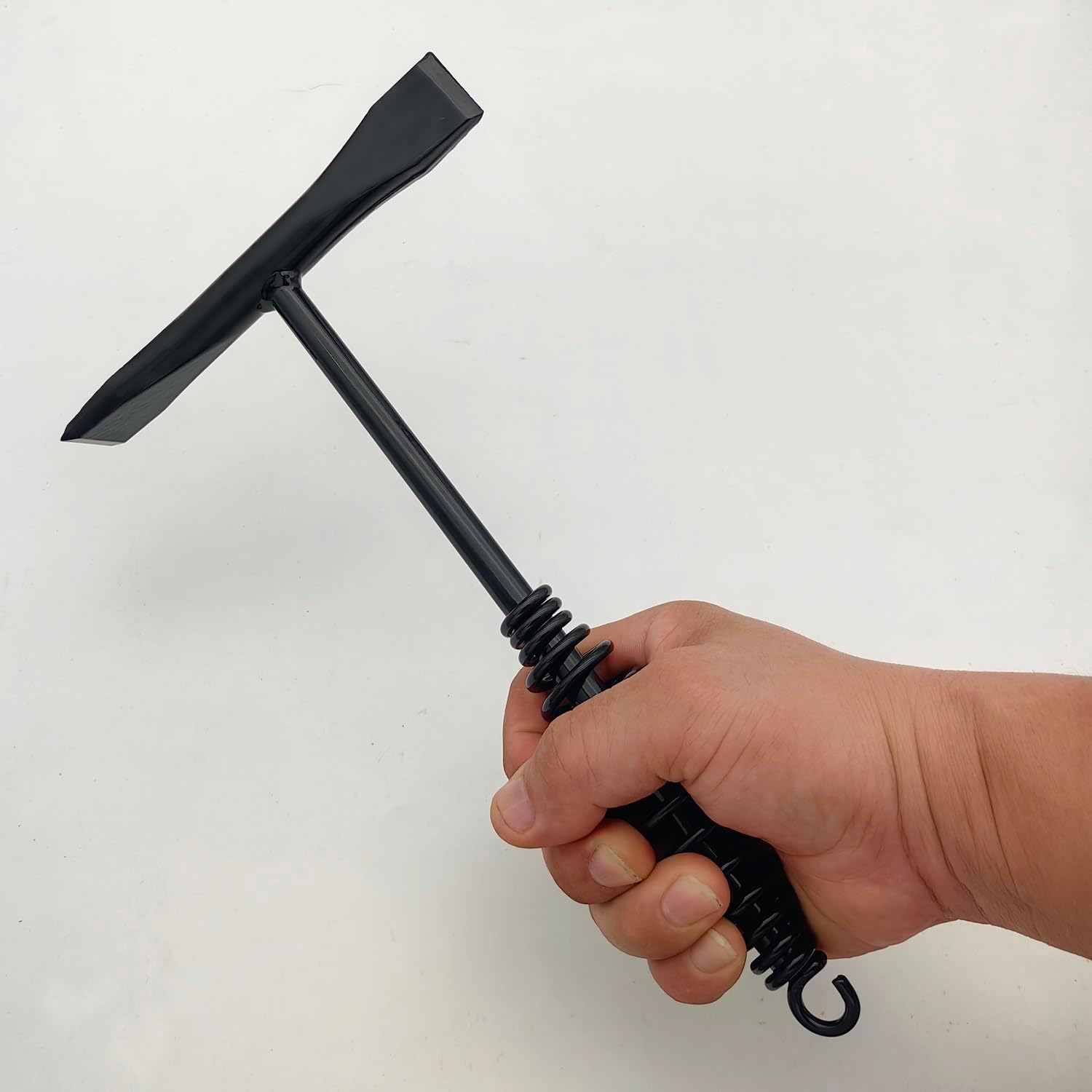 VASTOOLS Welding Chipping Hammer with Coil Spring Handle,10.5",Cross Chisel and Vertical Chisel