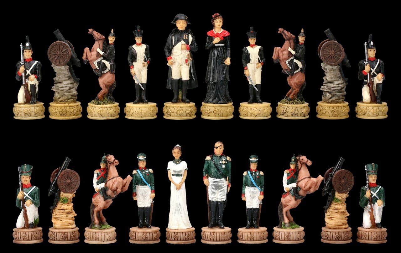 Set di scacchi Romani contro Arabi, 32 personaggi fino a 8 cm di altezza