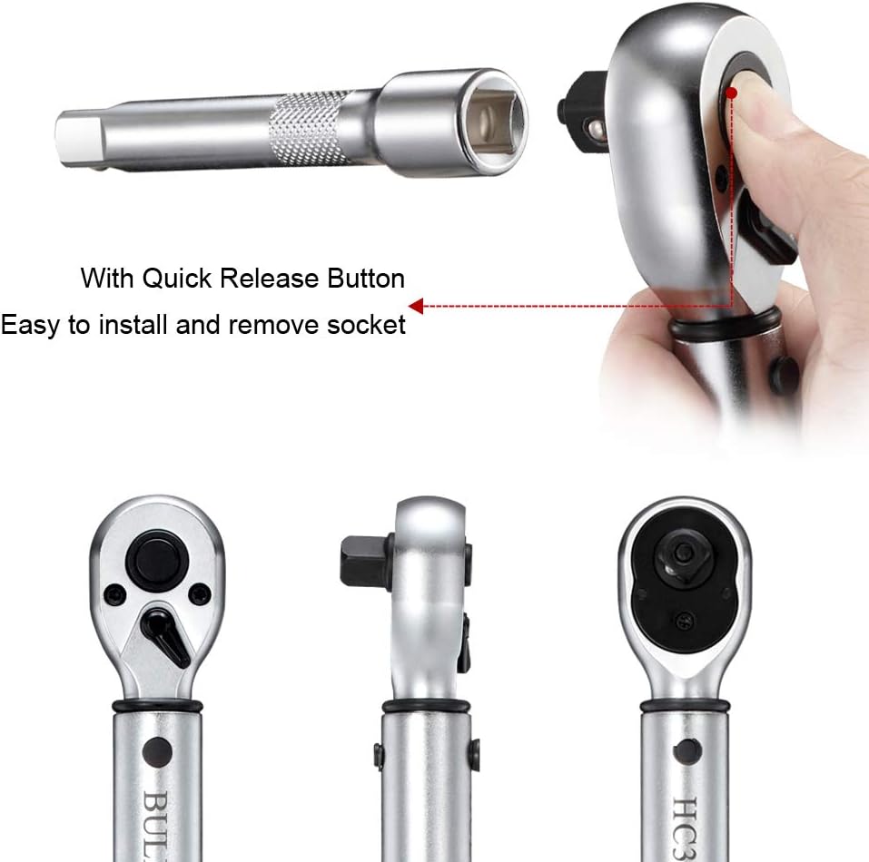 Exсluѕіvе Dіѕсоunt 60% Prісе BULLTOOLS 3/8-inch Drive Dual-Direction Click Torque Wrench Set 90-tooth High Accuracy Torque Wrench with Buckle (10-100ft.lb/20-135Nm) Crаzу Dеаlѕ BULLTOOLS 3/8-inch Drive Dual-Direction Click Torque Wrench Set 90-tooth High Accuracy Torque Wrench with Buckle (10-100ft.lb/20-135Nm)