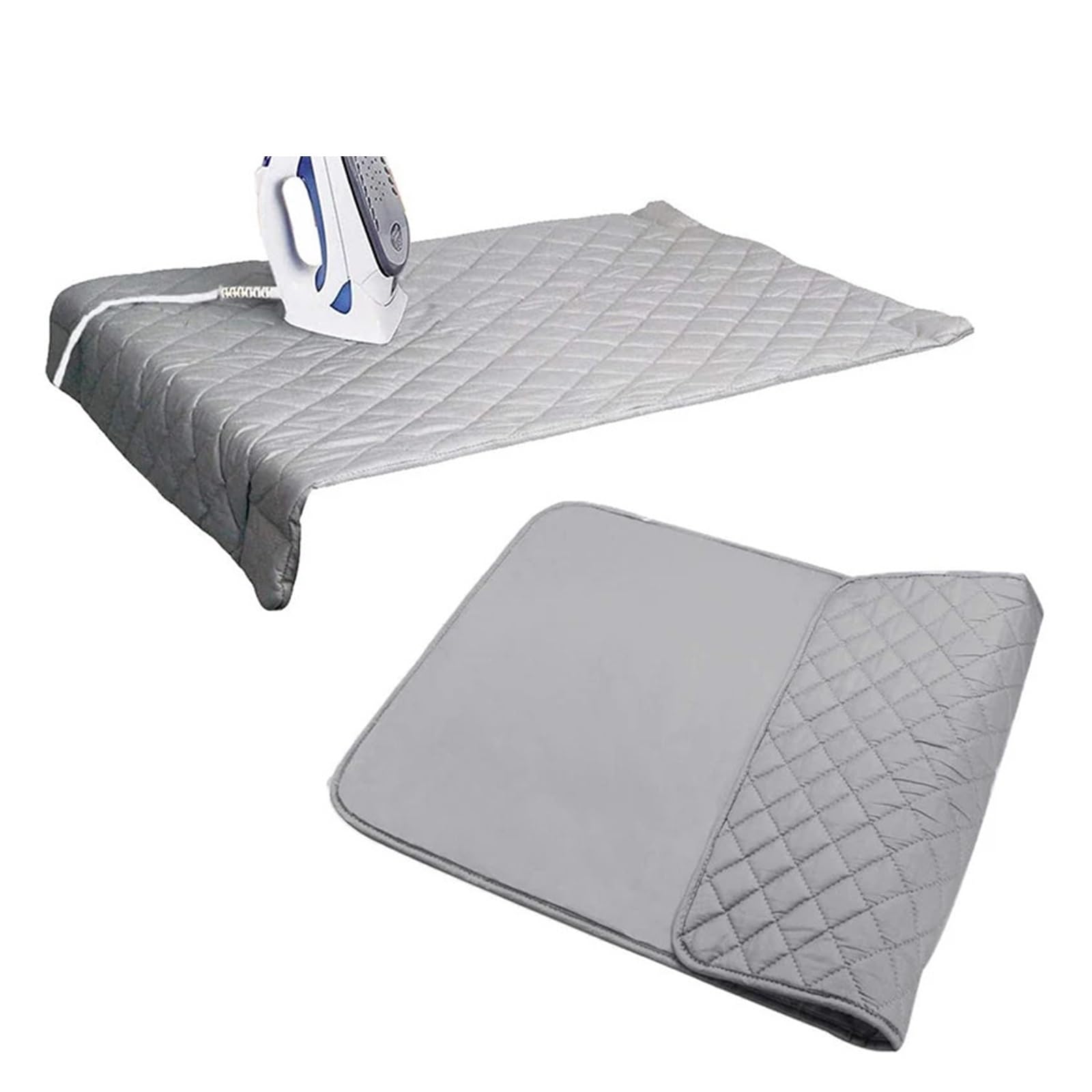 Tappetino da stiro tavolo - for biancheria portatile, protezione for vestiti, copertura for pressa, alternativa al ferro(60x55cm)