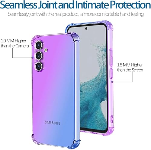 Miniatura 9 de Funda transparente para Galaxy A54 5G, Samsung A54 SM-A546U, funda suave y transparente de TPU a prueba de golpes, funda delgada para teléfono