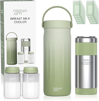 22oz Stainless Steel Breastmilk Cooler for Travel,24H Portable Milk Chiller