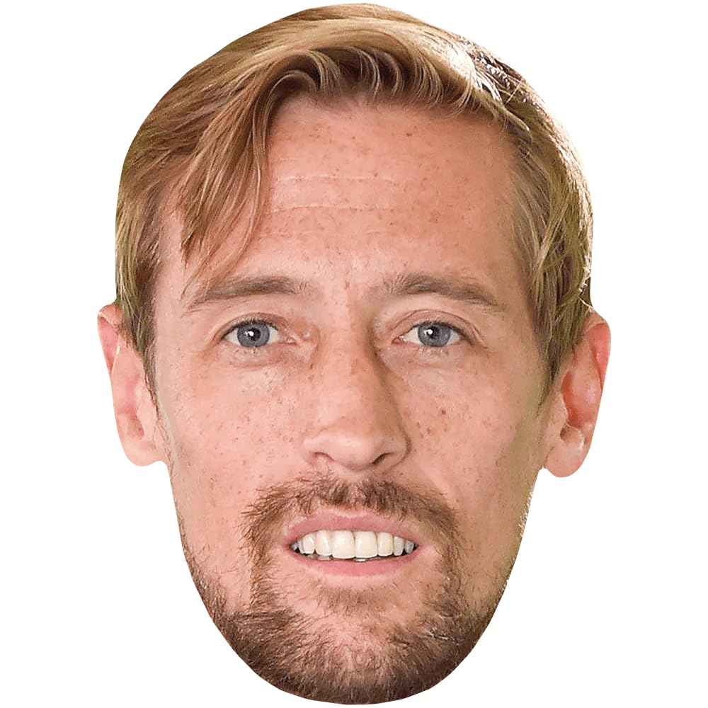Peter Crouch (Goatee) Celebrity Mask, Flat Card Face, Fancy Dress Mask