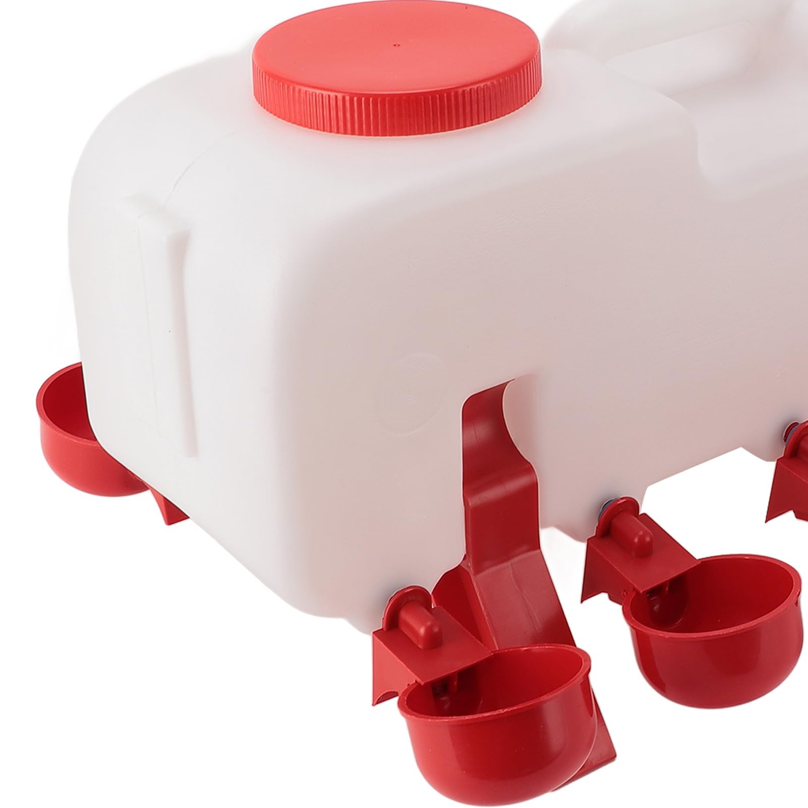 Naroote Abbeveratoio Automatico per Polli, Abbeveratoio Chiuso per Pollame da 10 L con 10 Vaschette, Maggiore Sicurezza nell'Abbeveraggio, Design Multiuso, per Polli, Pappagalli (Piccola)