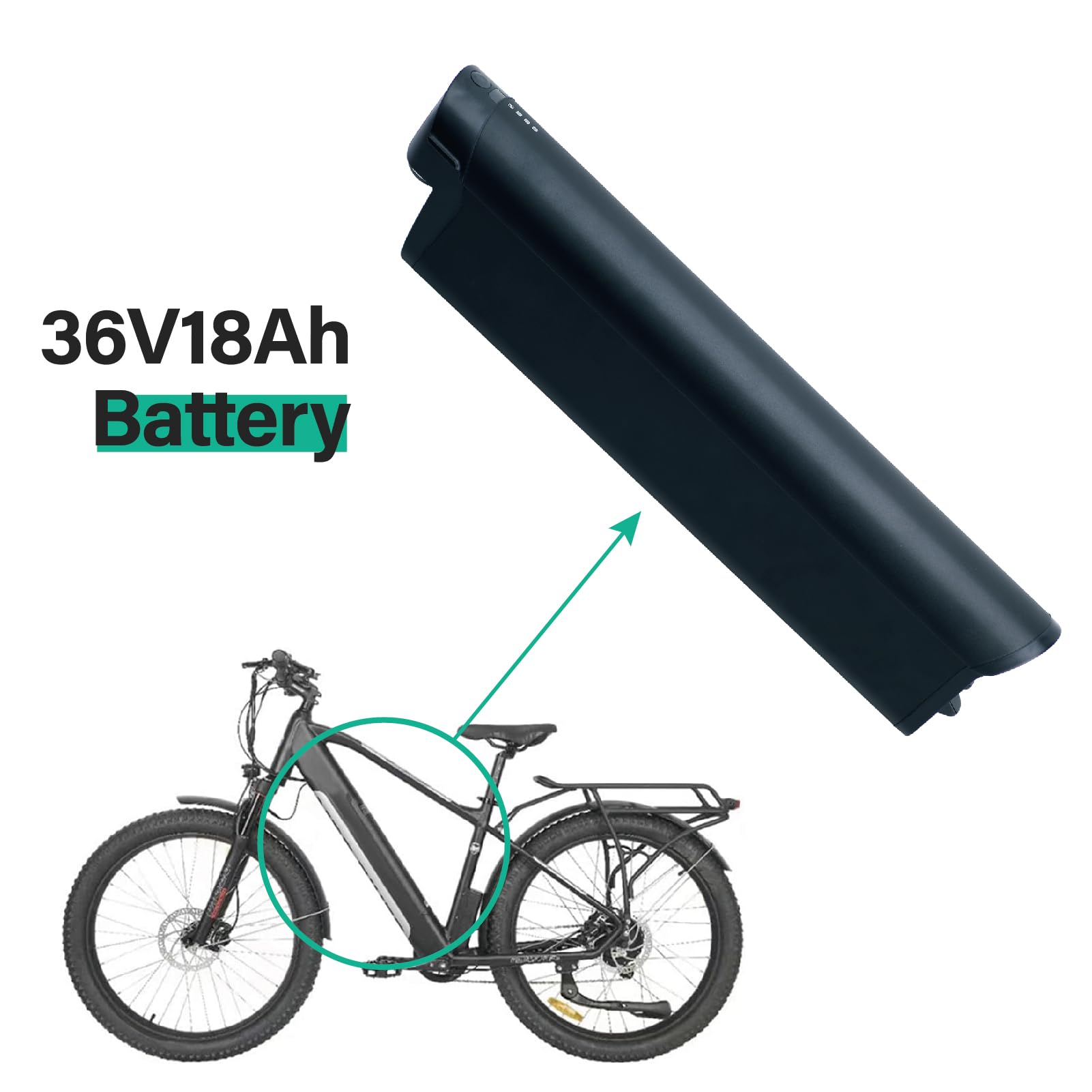 Ersatz für Zündapp Z808 Reention EEL Pro Batterien für 36V 18Ah 250W/350W/500W Motoren 36V 18Ah 540Wh E-Bike Pedelec Akku mit Ladegerät