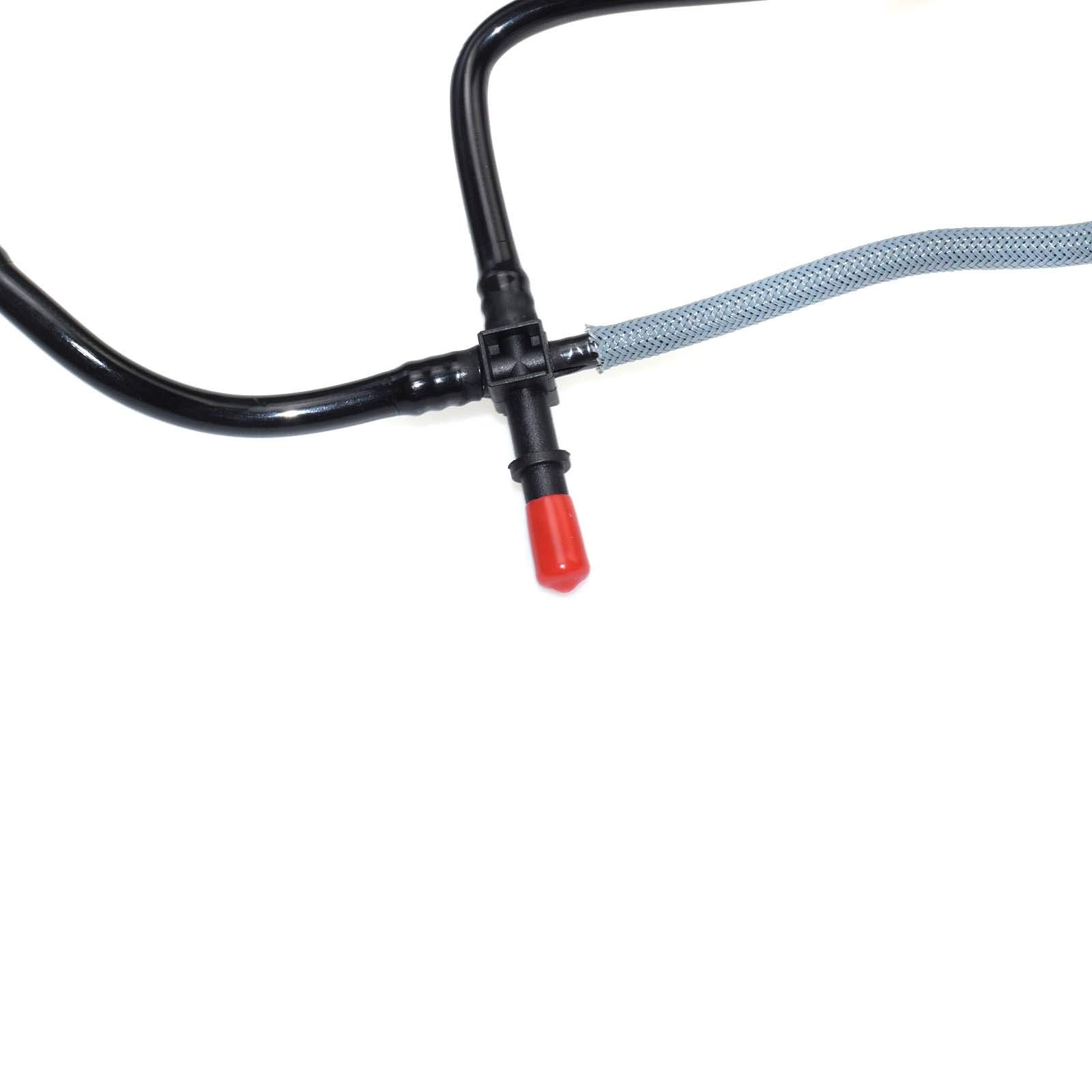 eGang Auto Nuevo Tubo de Retorno de inyector de Combustible AP02 + Clips 1574.L4 1473393 1383595 6C1Q9K022AG, 9660645280,1574.L4,1574L4 para Citroen Jumper Autobus/Citroen Jumper Box 2006-