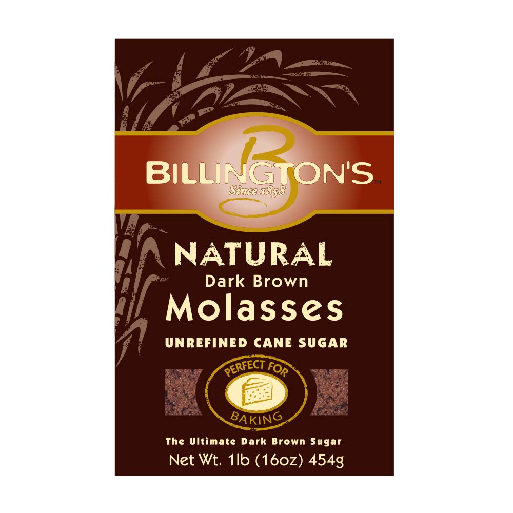 Billington's Natural Dark Brown Molasses Sugar, 1 LB 1 Pound