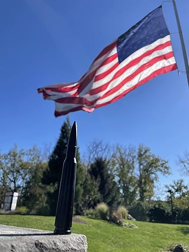 Miniatura 6 de Accesorios de antena tipo bala calibre 50 para Chevy y GMC Silverado Sierra Denali 1500 2500 3500 (nuevo! Compatible con Chevy y GMC todos los