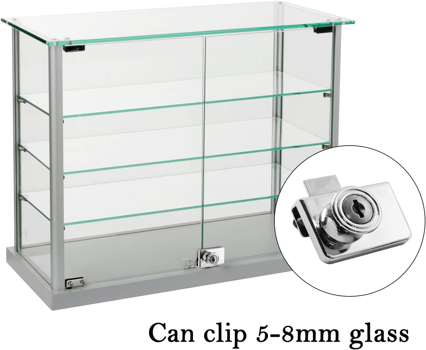 Buy LDEXIN Double Door Display Lock with Keys, Zinc Alloy Glass