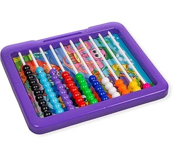 Manos Classic Counting Slate 2 in 1. Enhances Counting & Writing Skills & Helps Kids to Improve Their Vocabulary, Multicolor