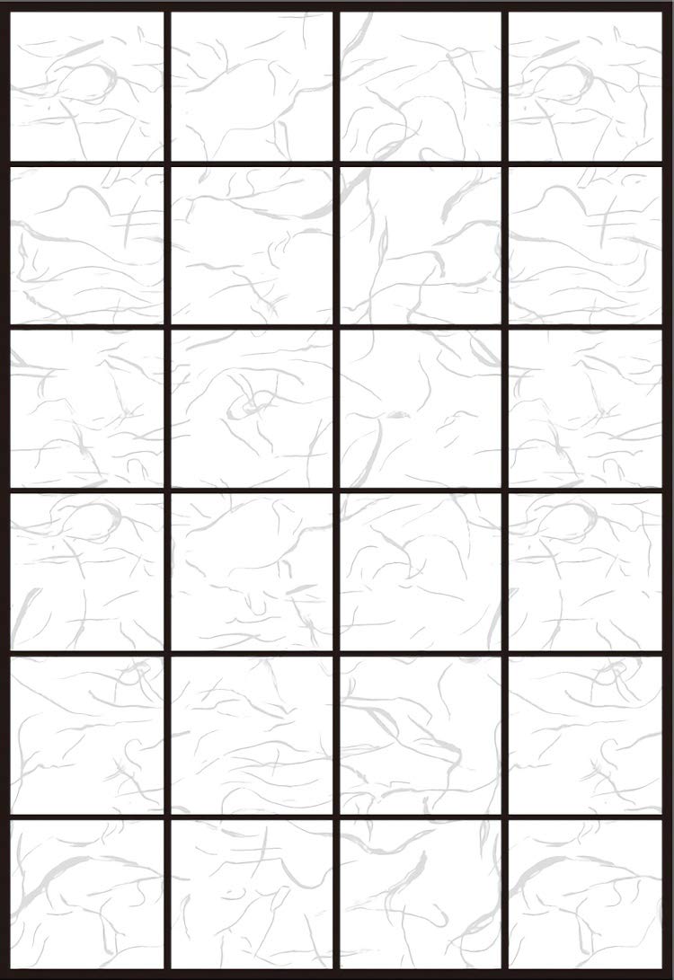 Asahipen Shoji Paper, Bright, Easy to Stick Shoji Paper, Width 37.0 inches (94 cm) x Length 3.3 ft (8.6 m), Item Number: 9102, Unryu, Glue Sticking, Long Size, 4 Shoji, Made in Japan