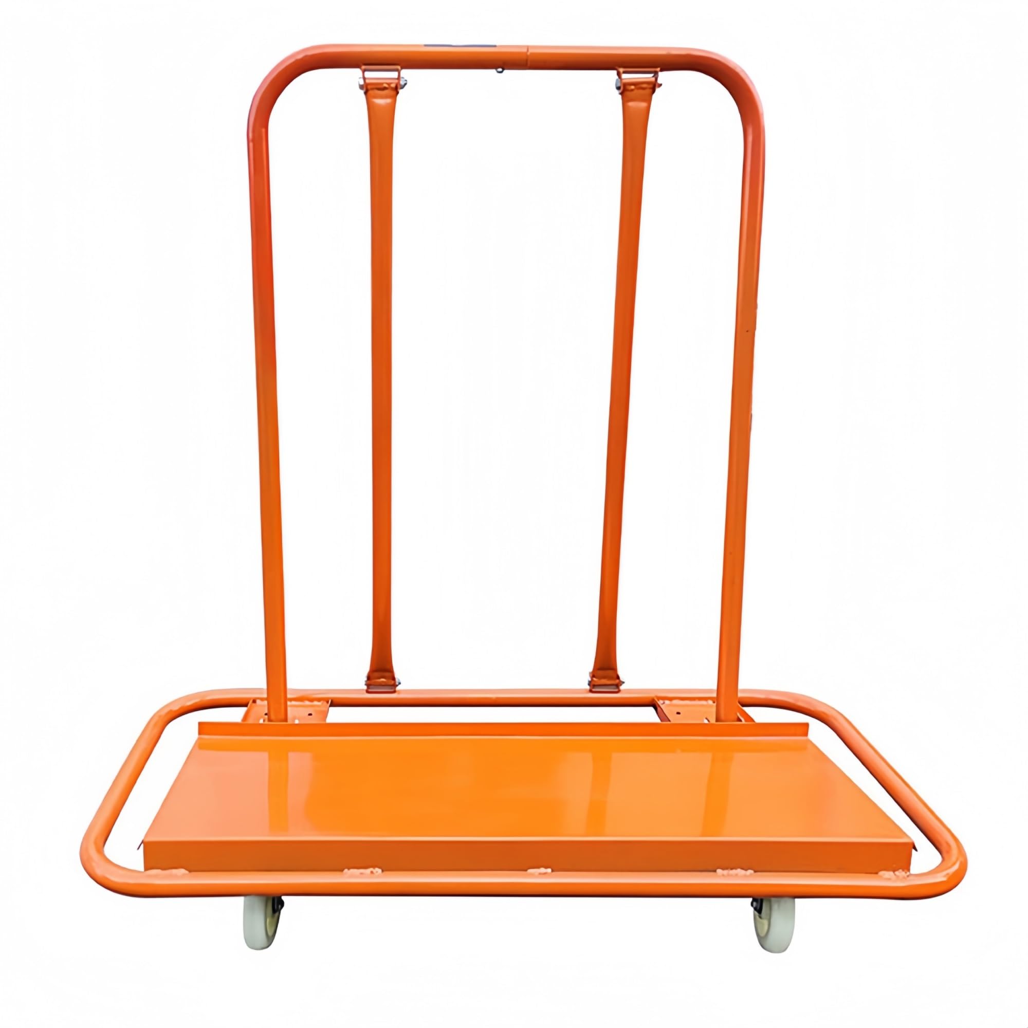 Plattenwagen mit Rollen for Gipskartonplatten, Holzplatten und Türen | Stahlkonstruktion mit Plattform for Materialtransport, for Werkstatt, Lager, Renovierung geeignet