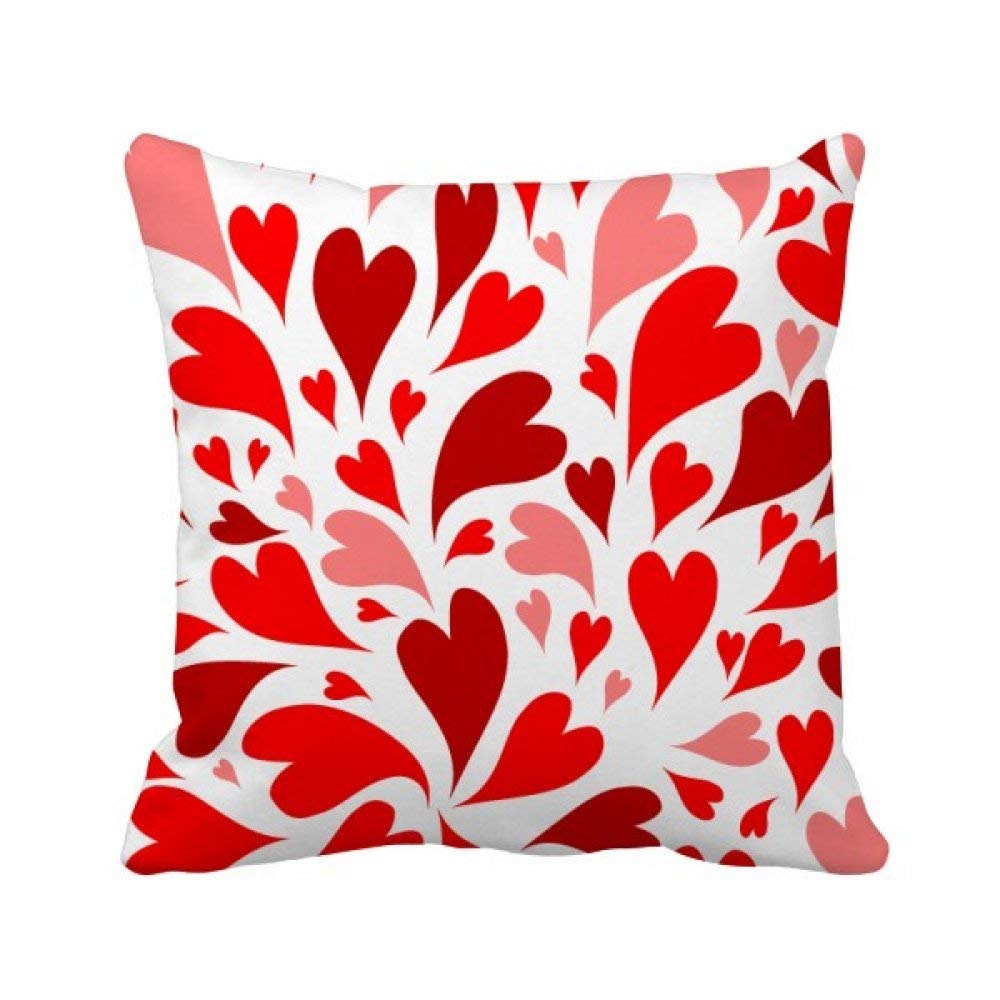 Coussin de canapé romantique 40x40cm pour raviver un salon terne avec des coeurs