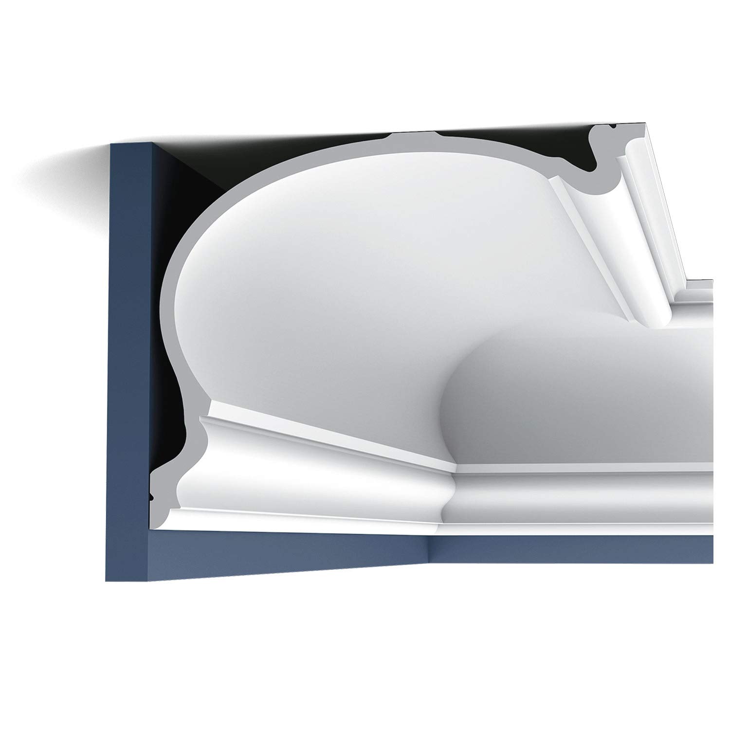 Cornisa C344 Orac Decor perfil de estuco para tapar imperfecciones en techos altos