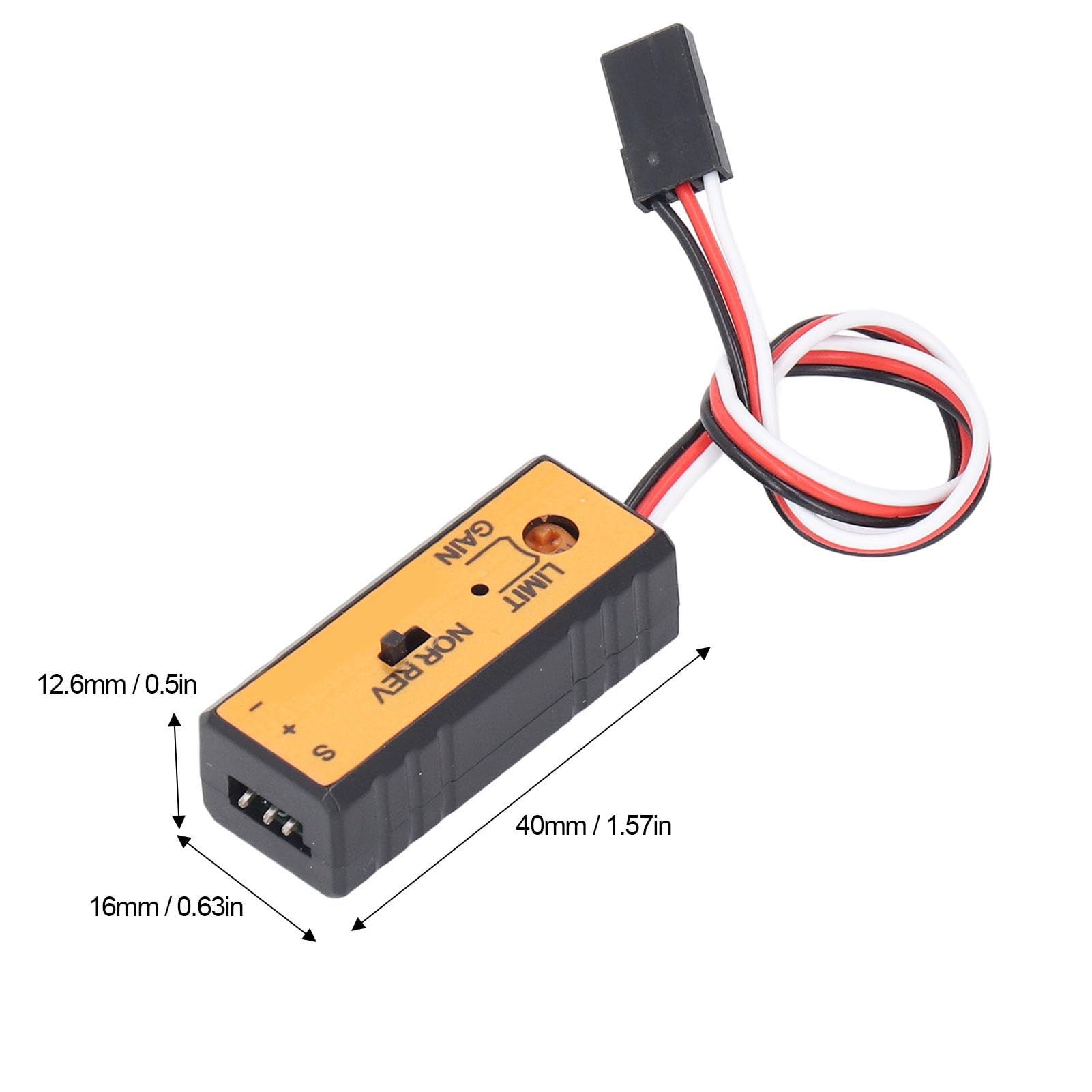 Mini RC Car Gyroskop mit zweiachsigem Gyro-Stabilisator und stoßdämpfendem Antriebssystem