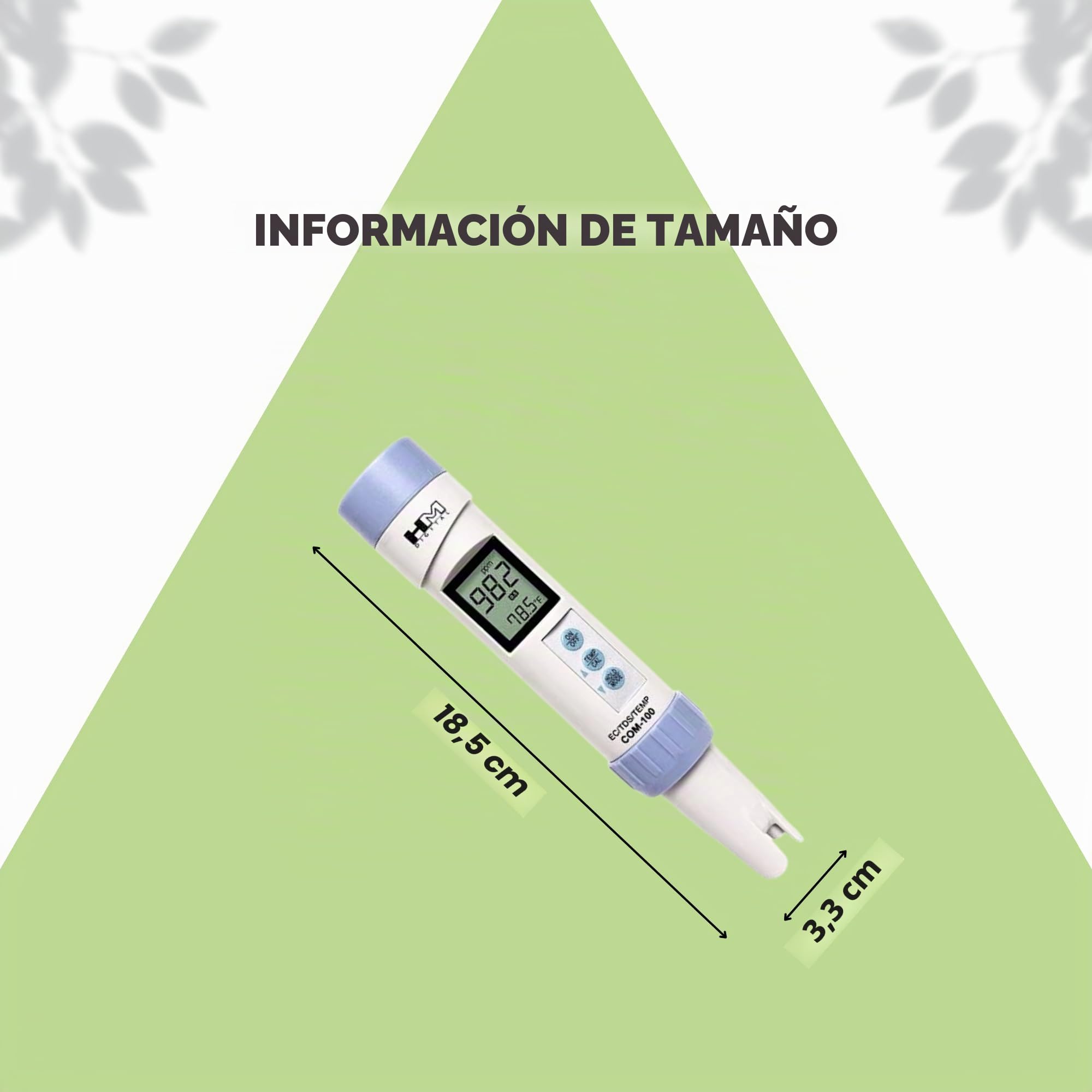 HM Digital COM100 Waterproof EC/TDS And Temperature Combo Meter