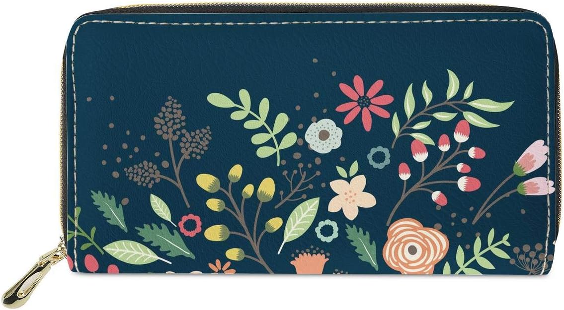 MumesonBoho Style Women Travel Wallet Long Coin Purse Clutch Cell Phone Case