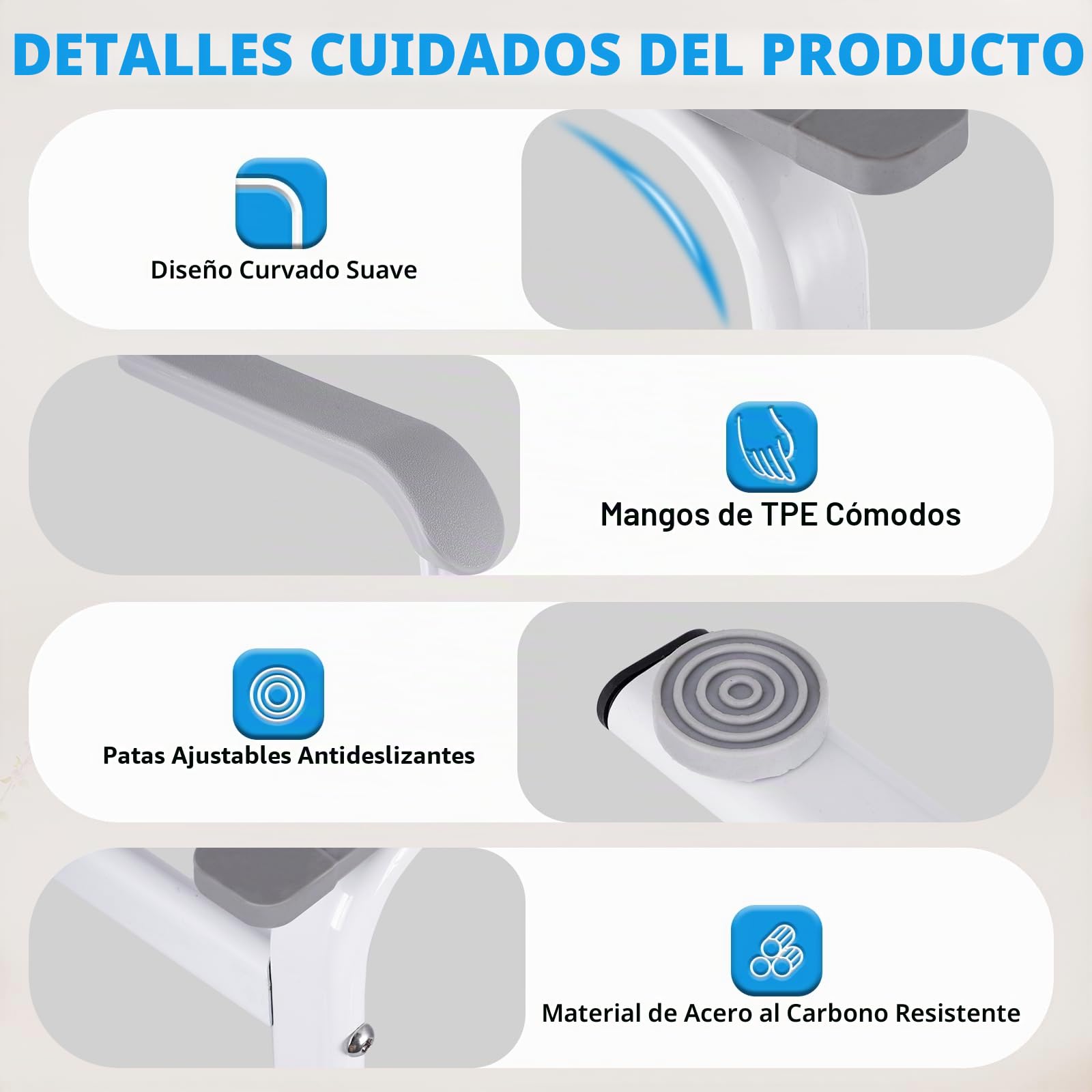 YUCHENGTECH Ayuda Levantarse Sofa 6 Ajustable en Altura Carga 150 KG | Soporte de Sofá para Ancianos con Asas Antideslizantes para Pacientes Mayores y Discapacitados
