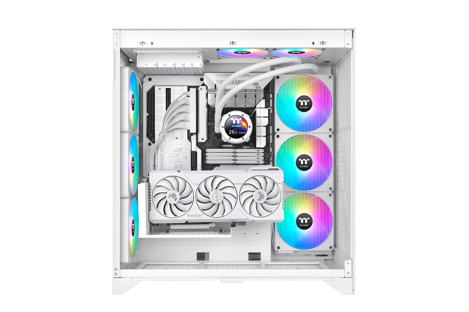 Water Cooler TT TH420 V2 Ultra EX ARGB SYNC Snow ED All-ONE 3 * 140MM CL-W428-PL14SW-A