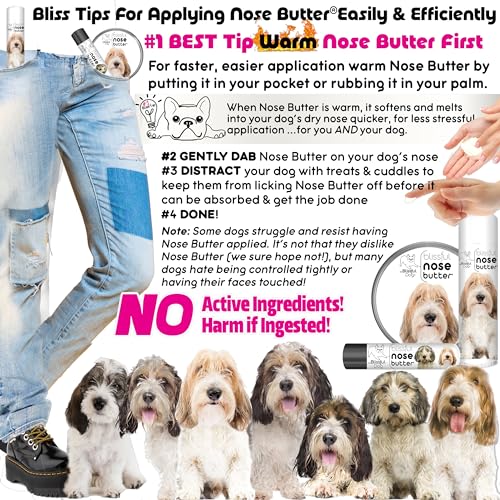 Image of The Blissful Dog Petit Basset Griffon Unscented Nose Butter - Dog Nose Butter, 0.15 Ounce