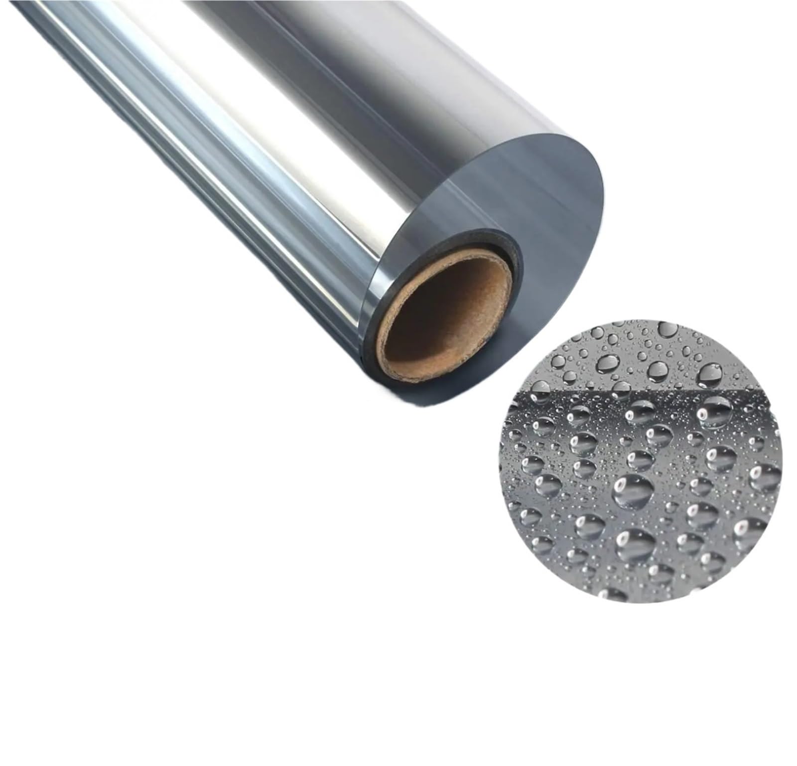 Reflective Window Film 2/3/5 Meter One-way Mirror Window Film Glass Self-adhesive Reflective Solar Film Privacy Heat Control Window Tint For Home(Silver,50x100 cm)
