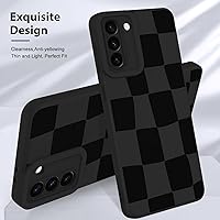 Vista 3 de KANGHAR Funda compatible con Samsung Galaxy S21 Plus, bonito patrón de silicona a cuadros, protección de cámara, funda suave y delgada para niñas