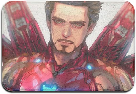 Amazon Co Jp アベンジャーズ アイアンマン Marvel ドアマット 玄関マット 屋外屋内足ふきマット 面白い オシャレ滑り止め付き 長方形 トイレ 台所 風呂 家庭用マット 60 40 ファッション