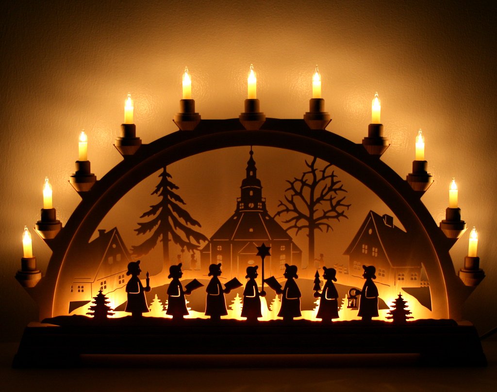 Bougie Arch Eglise De Seiffen pour illuminer vos fenêtres durant les fêtes de Noël