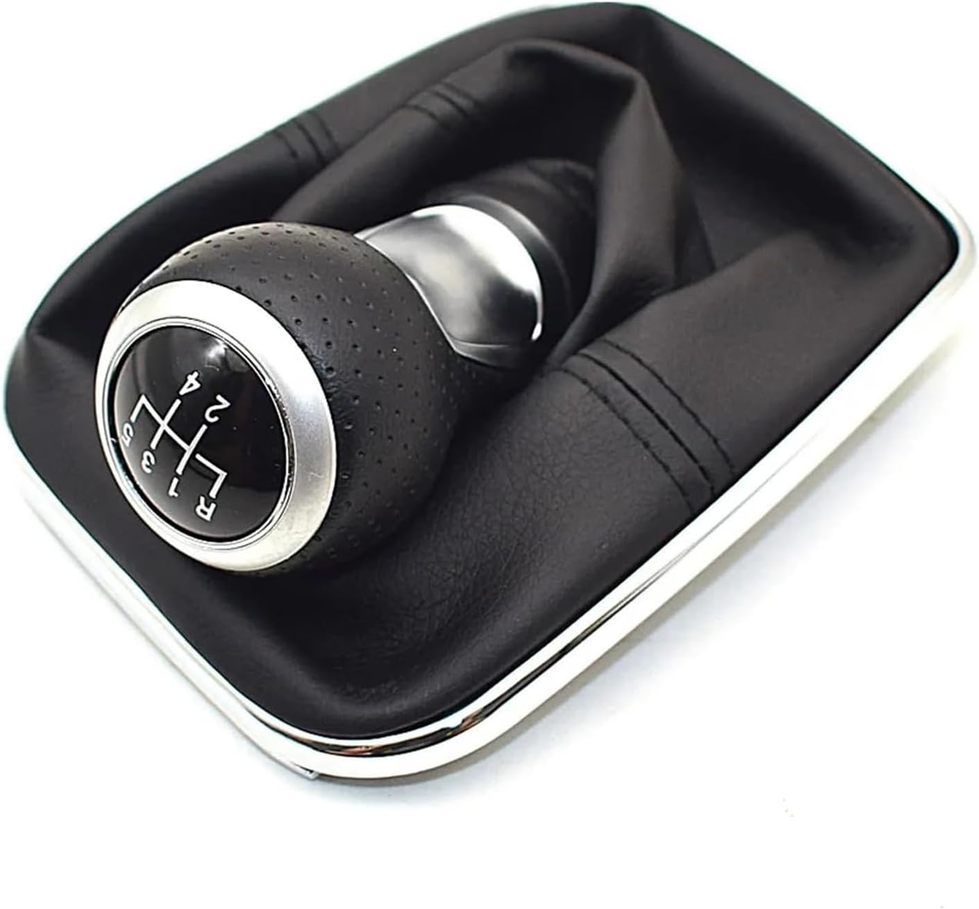 6 Speed Gear Shift Knob Shift Knob Boot Gaitor Fit for VW Golf GTI Jetta Bora MK4 1999-2005 (5-Speed)