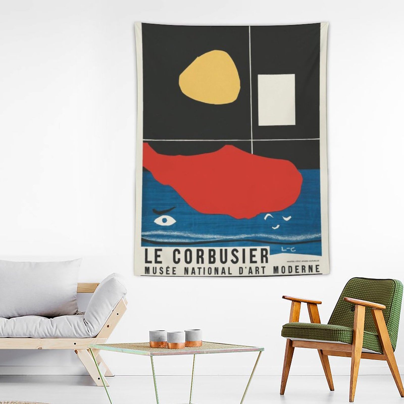 Amazon.co.jp: Le Corbusierル・コルビュジエ展覧会ポスター1954年 
