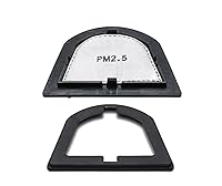 Vista 3 de Protector facial completo, protector facial de alta definición súper transparente (negro y gris)