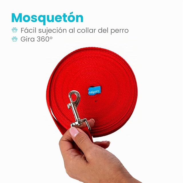 Foto 3 de 6 de Edipets, Correa Perro Larga, Adiestramiento, Resistente 1.5m / 3m / 5m / 10m / 15m, de Naylon