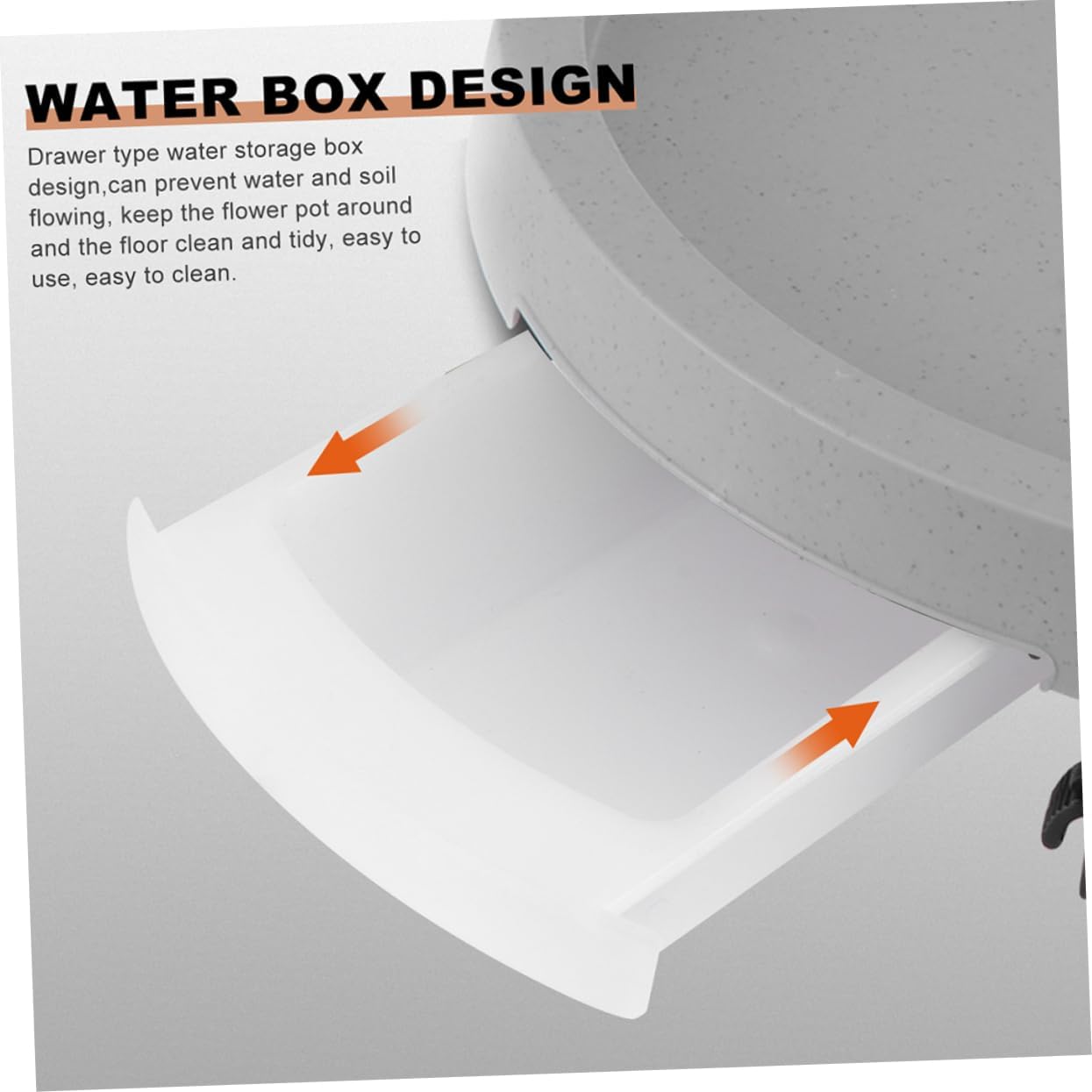 Movable Flowerpot Tray with Water Drainage Base Height Four-Wheel Design for Easy Plant Mobility for Indoor and Outdoor Gardening