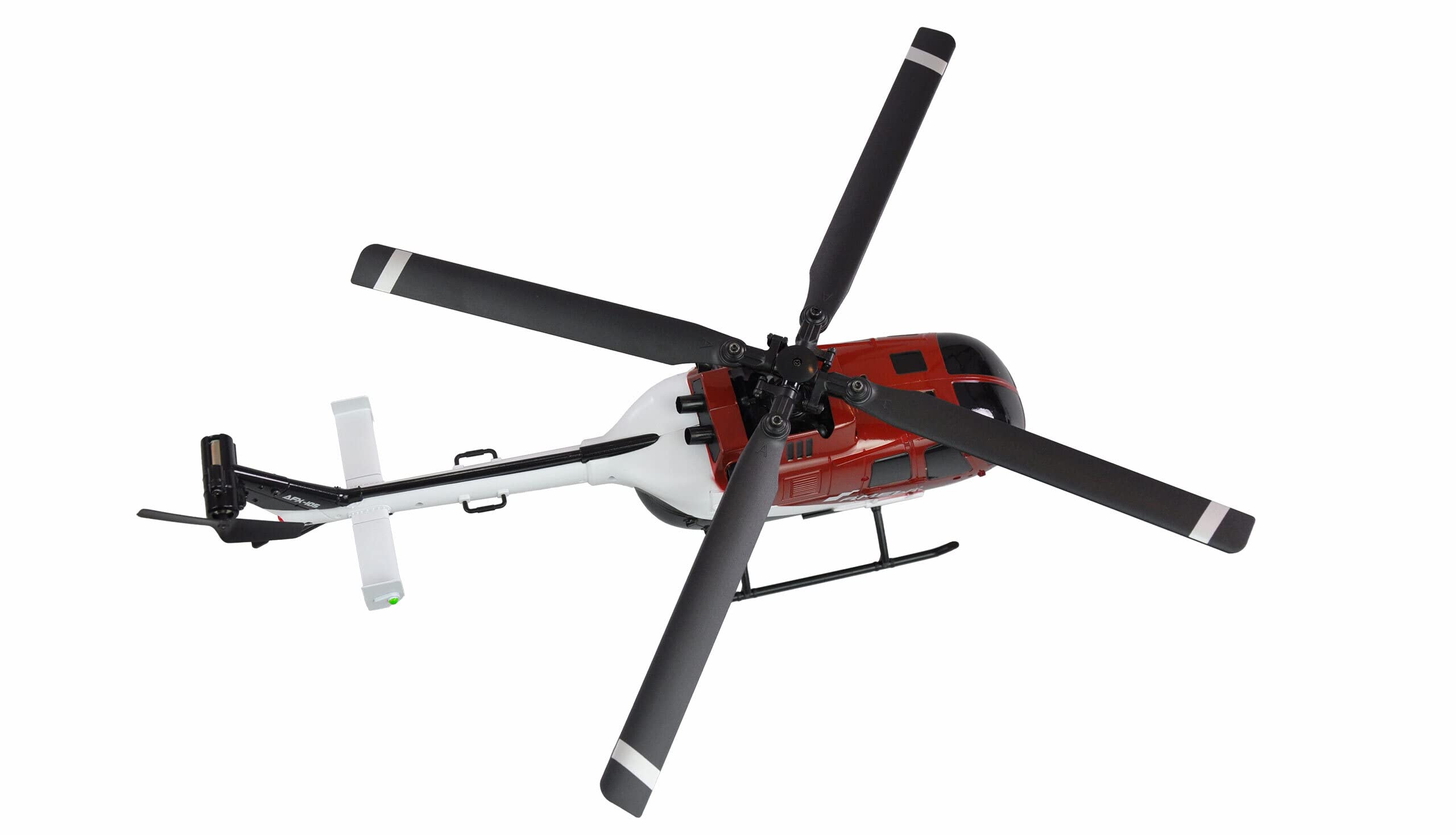 Amewi 25320 AFX-105 X 4-Kanal Helikopter 6G 2,4GHz RTF, Rot-weiß-schwarz