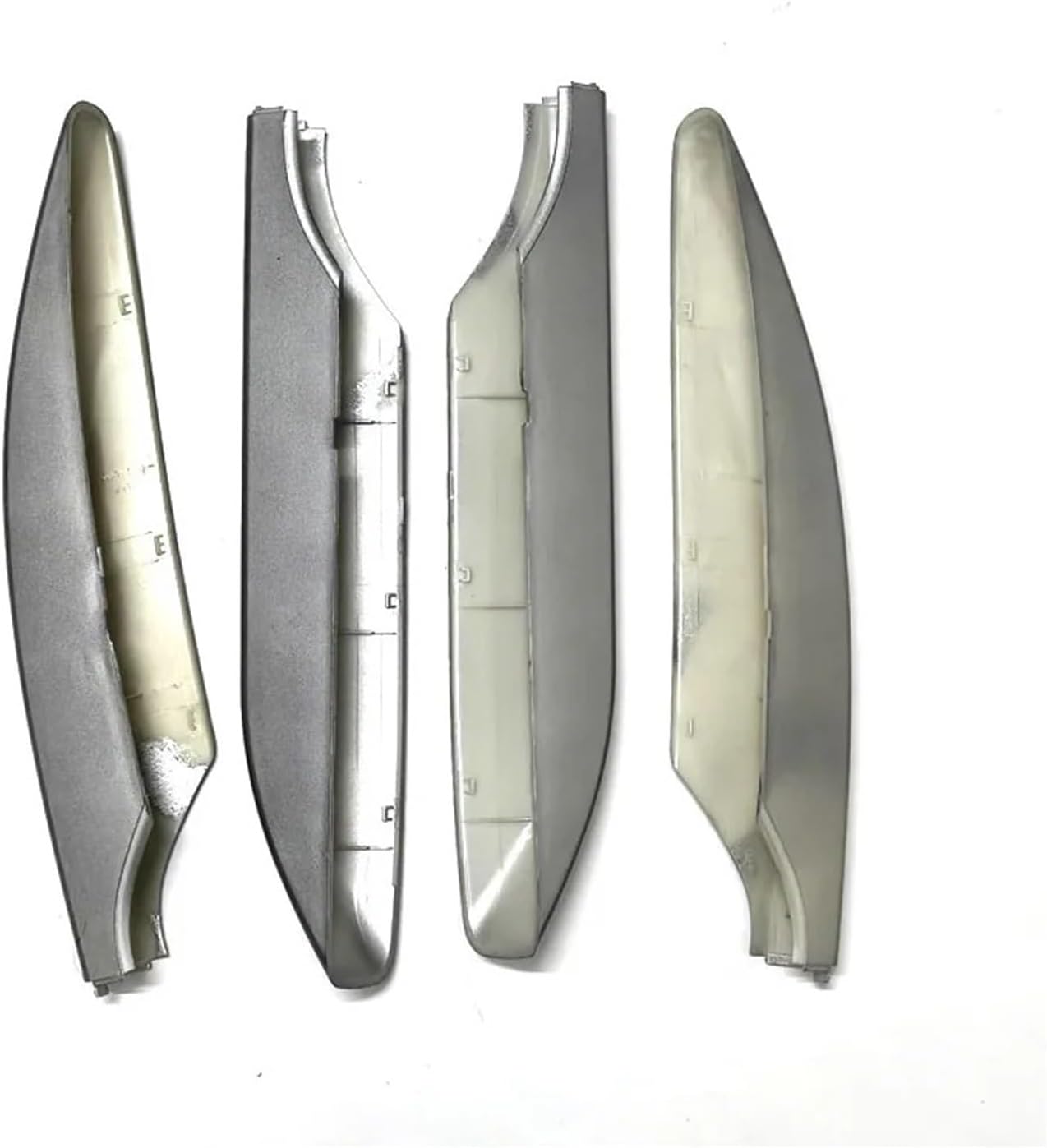 Silver Roof Rack Protective Cover Rail End Cover Shell Cap Decoration Compatible For Nissan X-TRAIL Rogue T32 2014 2015 2016 2017 2018 2019(Front right)