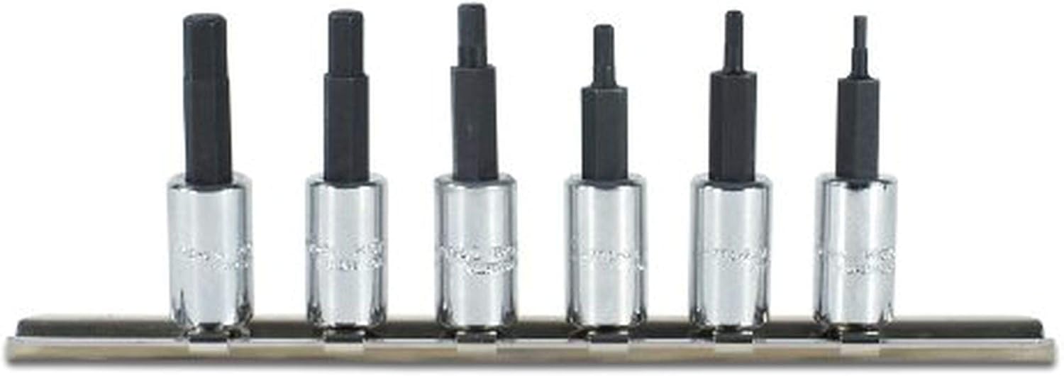 Stanley Proto J4770-6 1/4" Drive Metric Hex Bit Set, 6PC