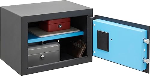 Miniatura 2 de ARREGUI Blue 650120 - Caja fuerte de acero con cerradura electrónica, 9.8 x 13.8 x 9.8 in, 18 L, caja fuerte para el hogar y el hogar, teclado con