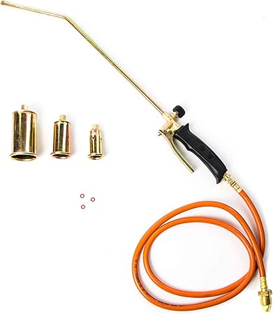 Amazon Co Jp Biltek ポータブル5フィートユーティリティプロパン草トーチバーナーキット 3ノズル付き 雪と氷を溶かす 不燃性の表面から塗料を取り除く パイプの解凍 ホットルーフ 塗装除去 Diy 工具 ガーデン