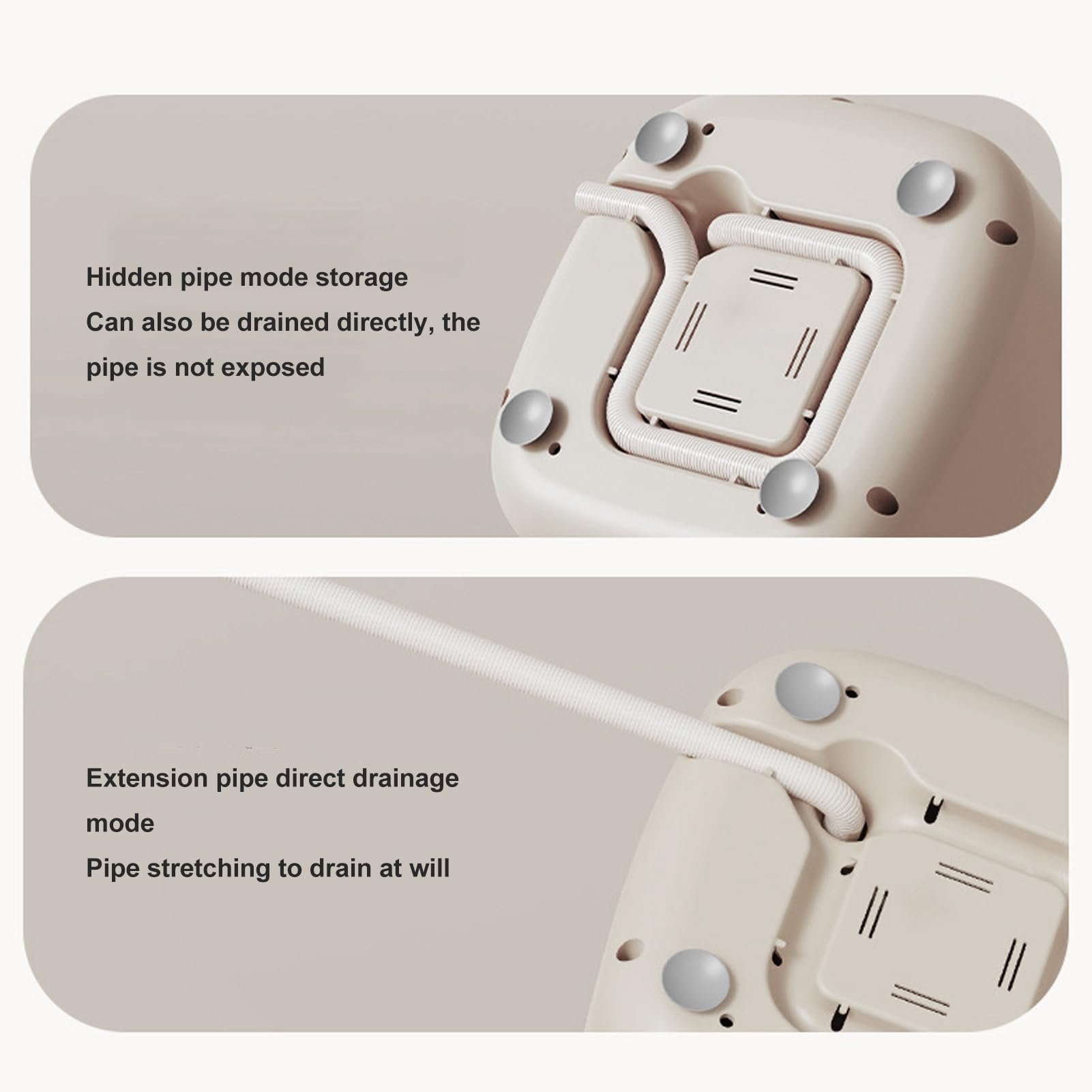 Lavadora Portátil, Lavadora Pequeña de 9 L, Lavadora de Ropa Multifunción y Secadora Giratoria para Apartamento, RV, bebé, Mascota, 100-240 V (Enchufe de la UE)
