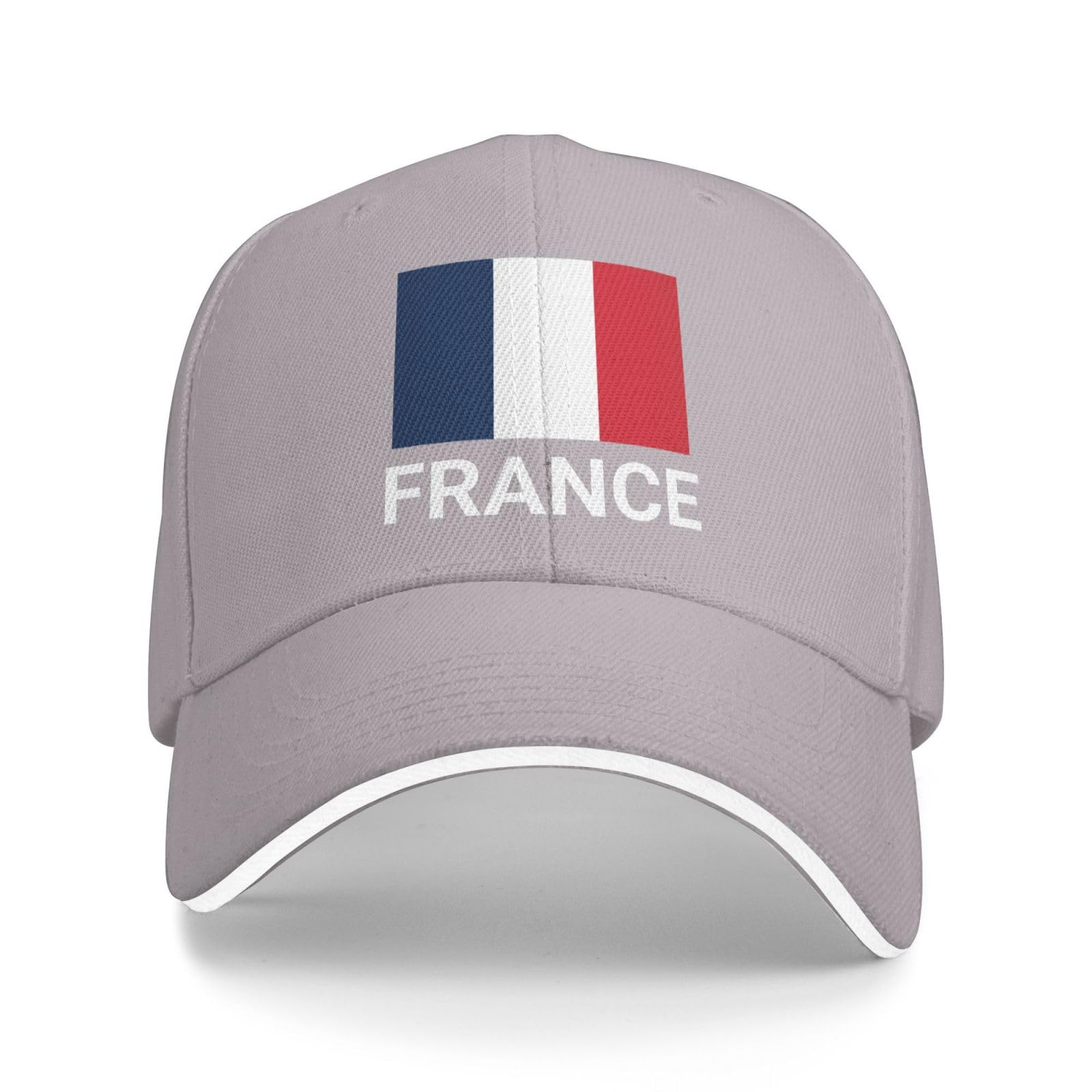 Support France Flag Hat French Caps for Men Women I Stand with France Baseball Cap Trucker Hats Gray