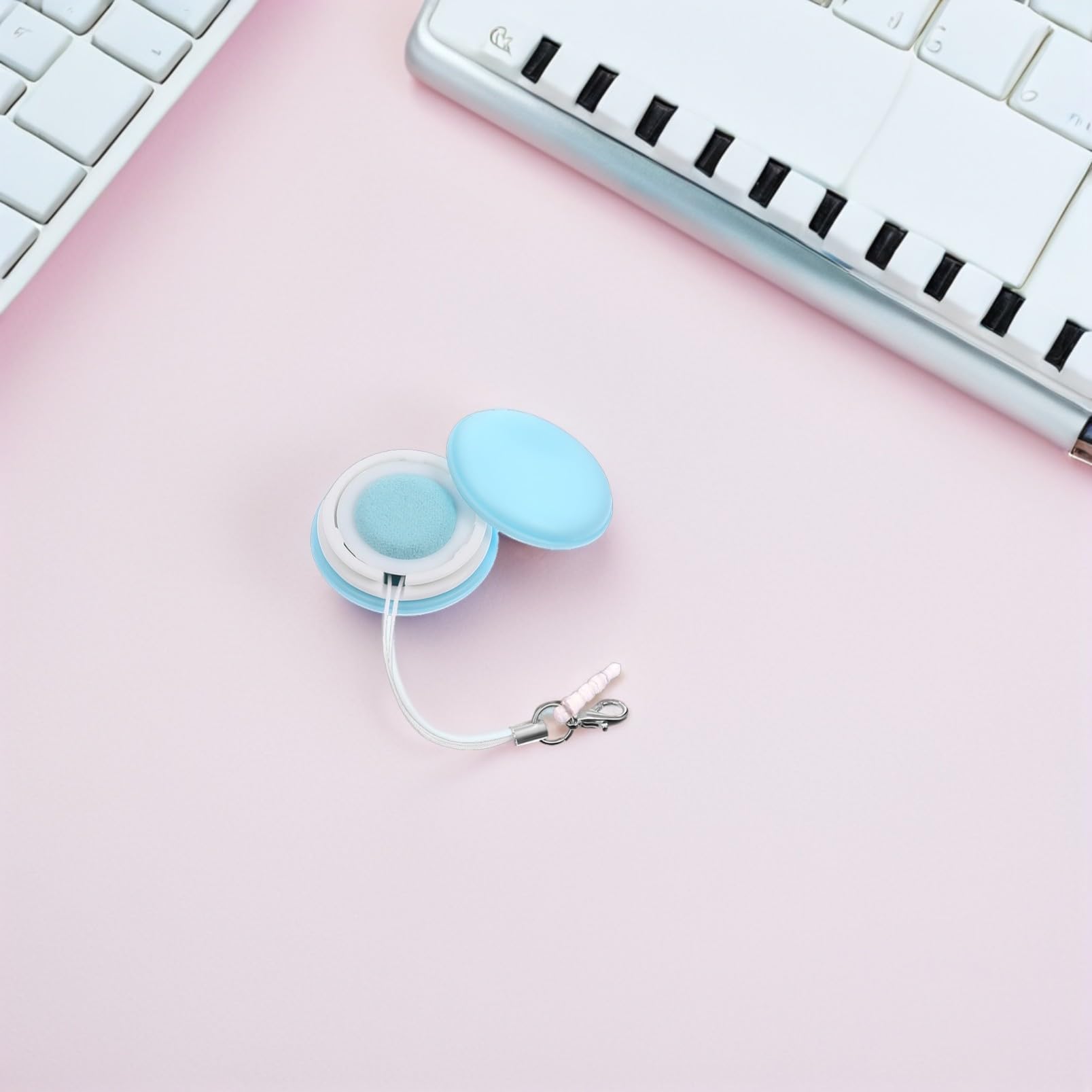 Macaron de Nettoyage D'écran 4 Pièces Silicone PP pour Lentilles