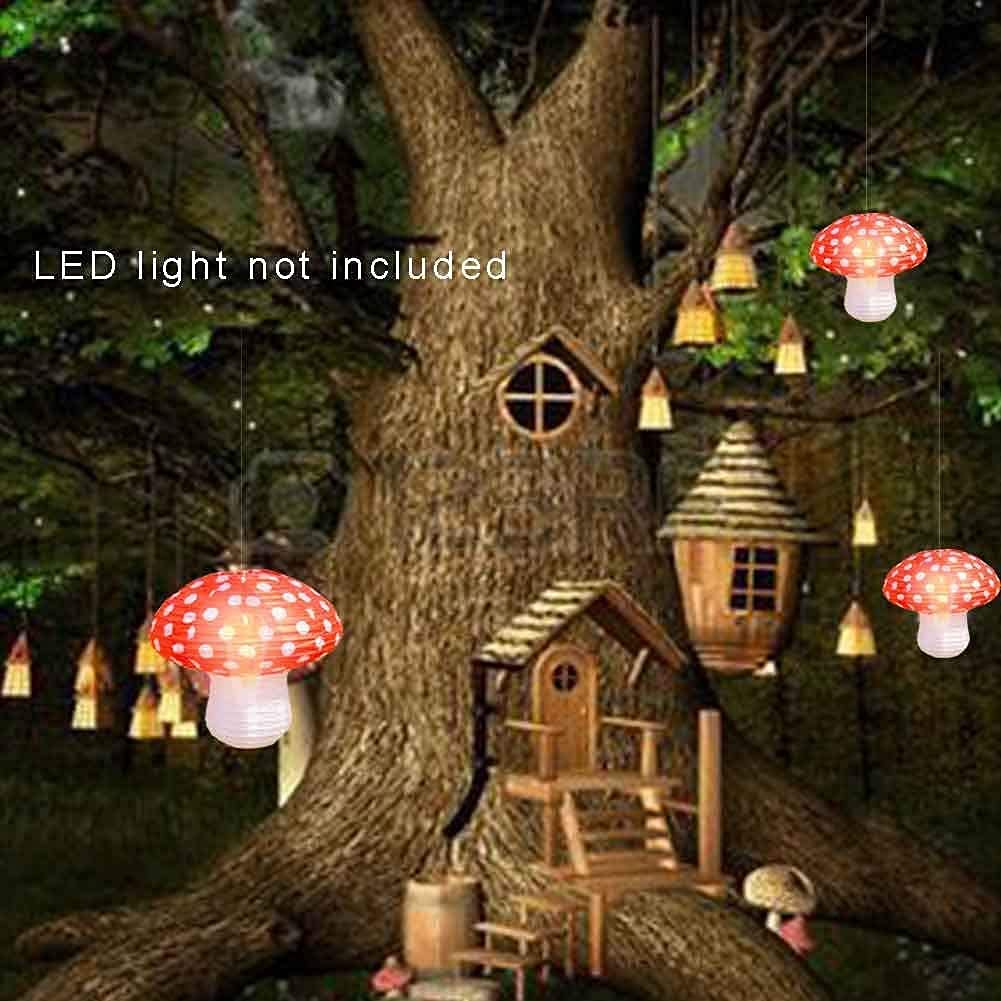 Decorazioni Gonfiabili a Forma di Grande Fungo di Alice nel Paese delle Meraviglie per Arredamento di Foresta Incantata