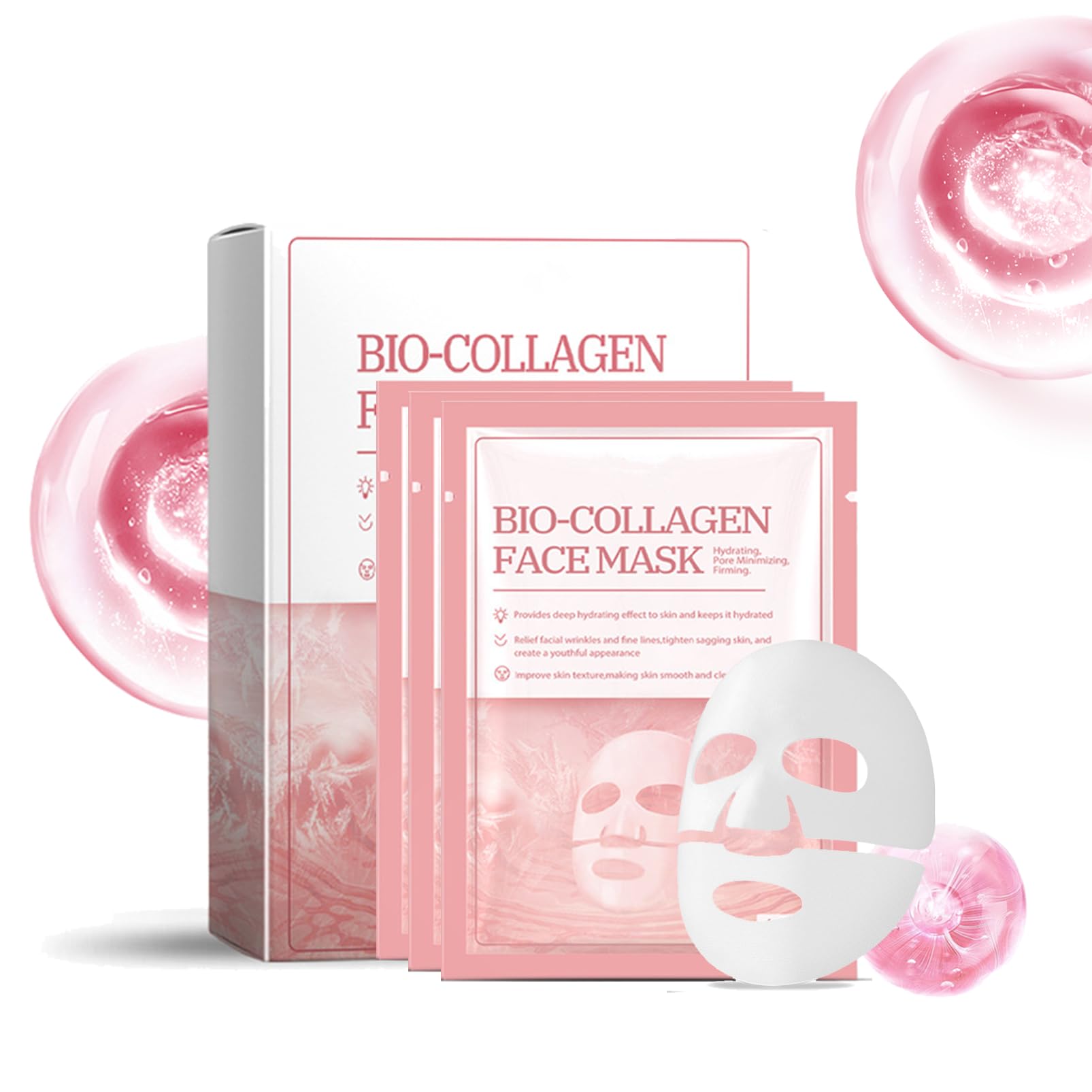 Biodance Collagen Mask, Biodance Collagen Mask Overnight Real Deep Bio Collagen Face Mask Collagen Mask Overnight Overnight Face Mask Mask for Face Skin Care (3PCS)