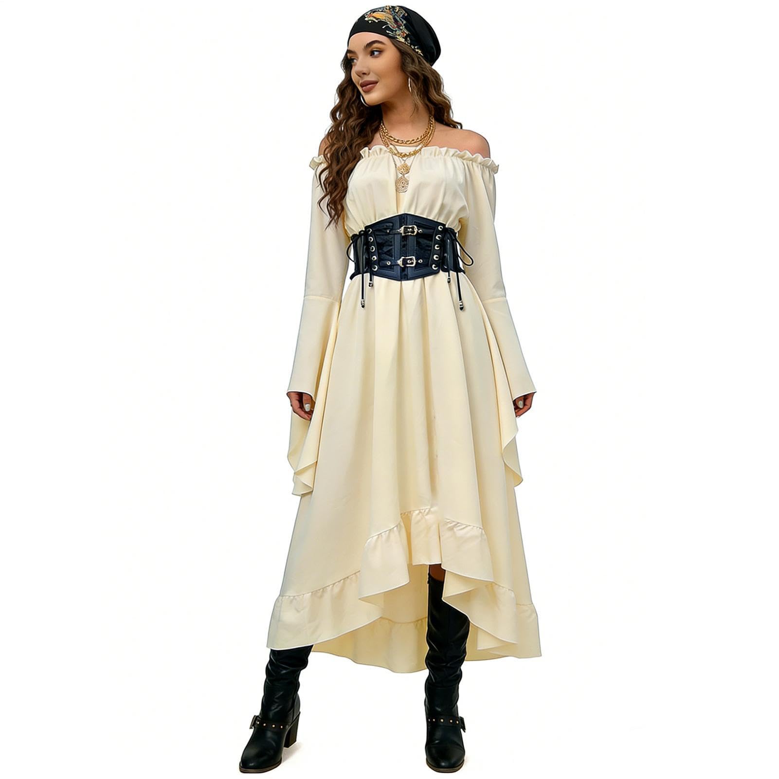 Kostium Pirata Średniowieczny Retro Strój Cosplay, Rekwizyt Fotograficzny z | Piracki Kostium Renesansowy na Szkolne Imprezy, Karnawał, Występy, Nawiedzony Dom, Rekwizyt do Zdjęć, Cosplay,