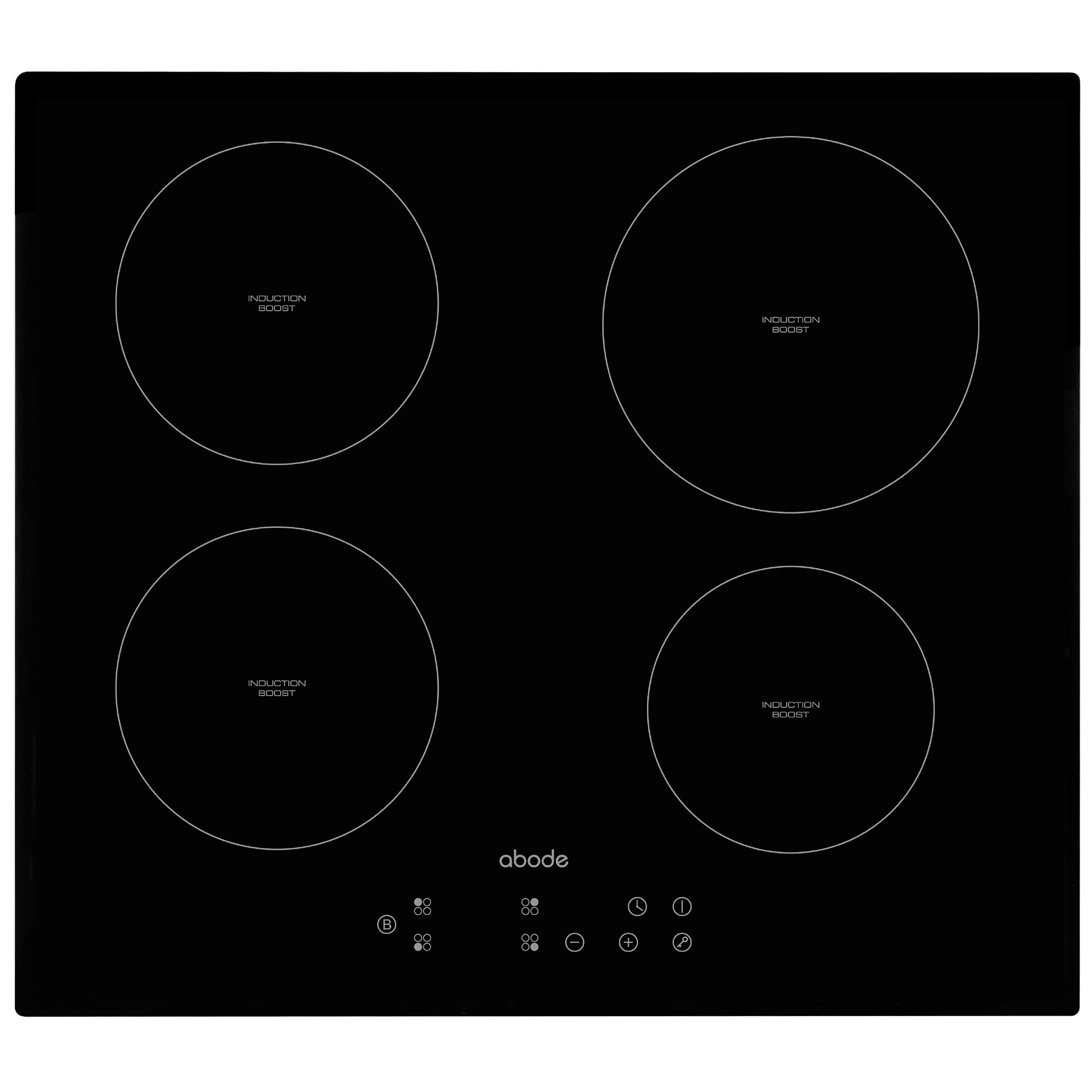 Abode Electric Hob 59cm Ceramic Cooktop with 4 Cooking Zones, 9 Power Levels, Touch Control & Easy Clean, Safety Cut Off, Timer & LED Display, Child Lock & Keep Warm Features A60EH301B — view 10