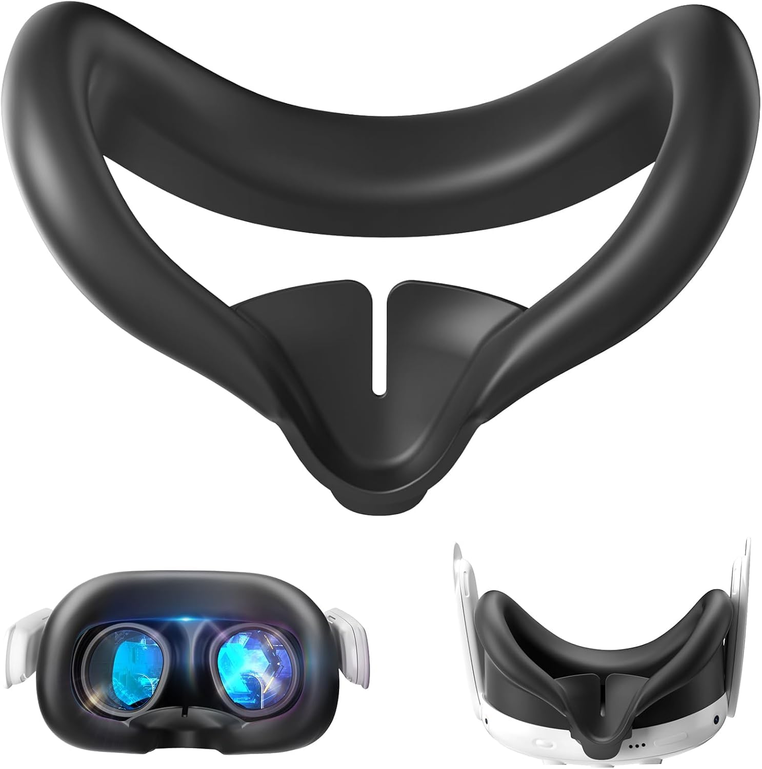 New World Silicone Face Pad Cover for Meta Quest 3, Soft, Durable, Washable, Lightproof Anti-Leakage Face Pad for Oculus/Meta Quest 3 Accessories, Silicon case For Meta Quest 3-image-31