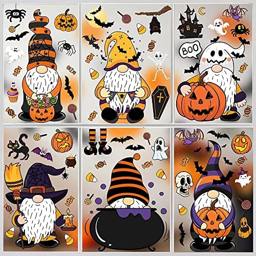 STEFORD 11 Pieces Halloween Window Clings Giant Monster