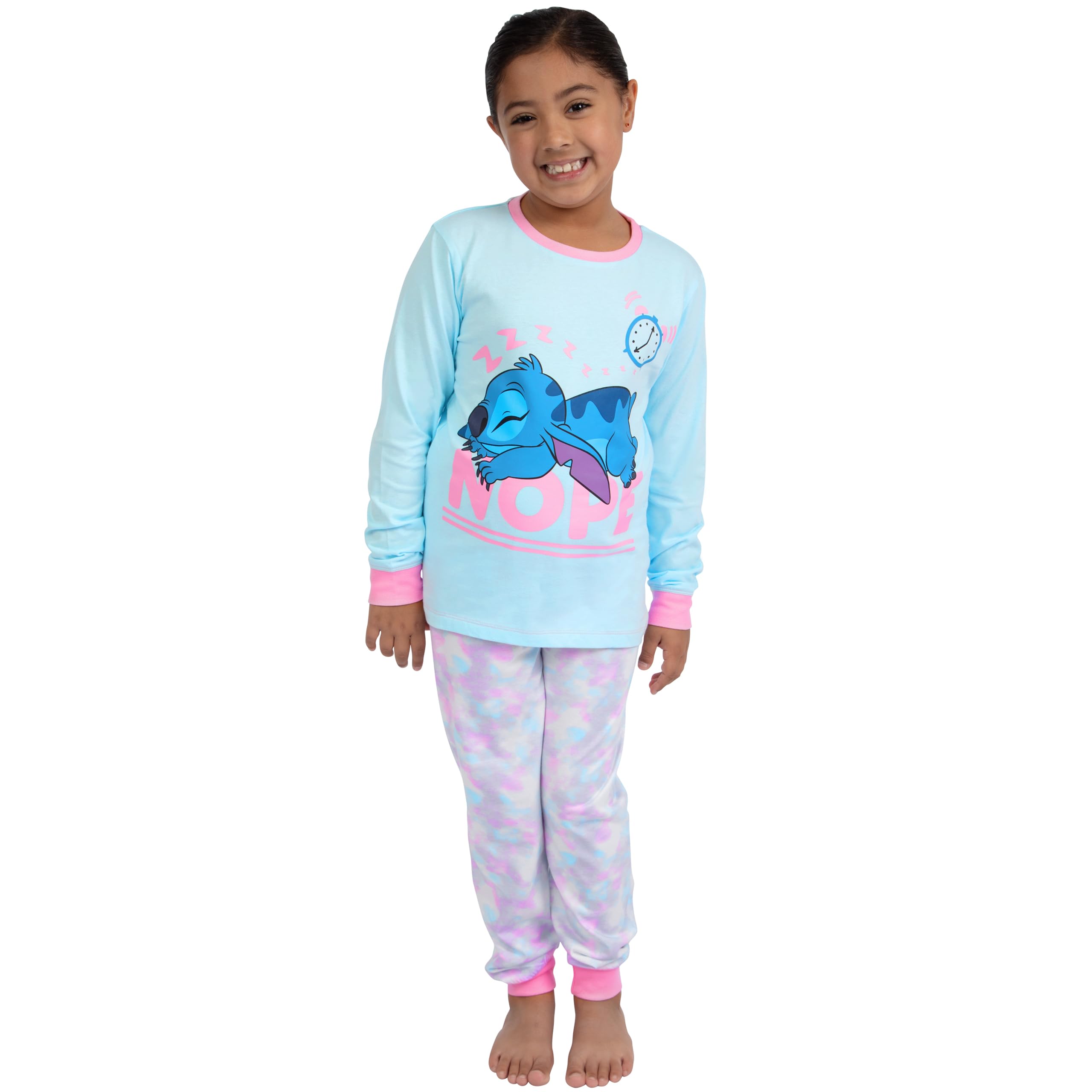 Piżamy Lilo i Stitch Dla Dziewczynek Tie-Dye Długi Rękaw Oficjalny Merch