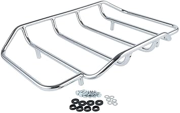 TCMT Motorcycle Trunk Luggage Carrier Top Rack Rail Fits for Harley 1984-2025 Touring CVO Road King Street Glide Electra Glide Road Glide 2014-2024 Ultra Limited 2009-2022 Tri Glide Pack