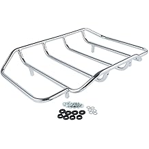 Motorcycle Trunk Luggage Carrier Top Rack Rail Fits for Harley 1984-2025 Touring CVO Road King Street Glide Electra Glide Road Glide 2014-2024 Ultra Limited 2009-2022 Tri Glide Pack
